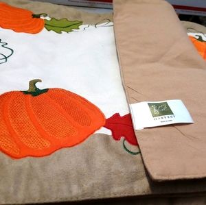 🏫🍱4 HARVEST RUSTIC PUMPKIN MATS🍸🍲